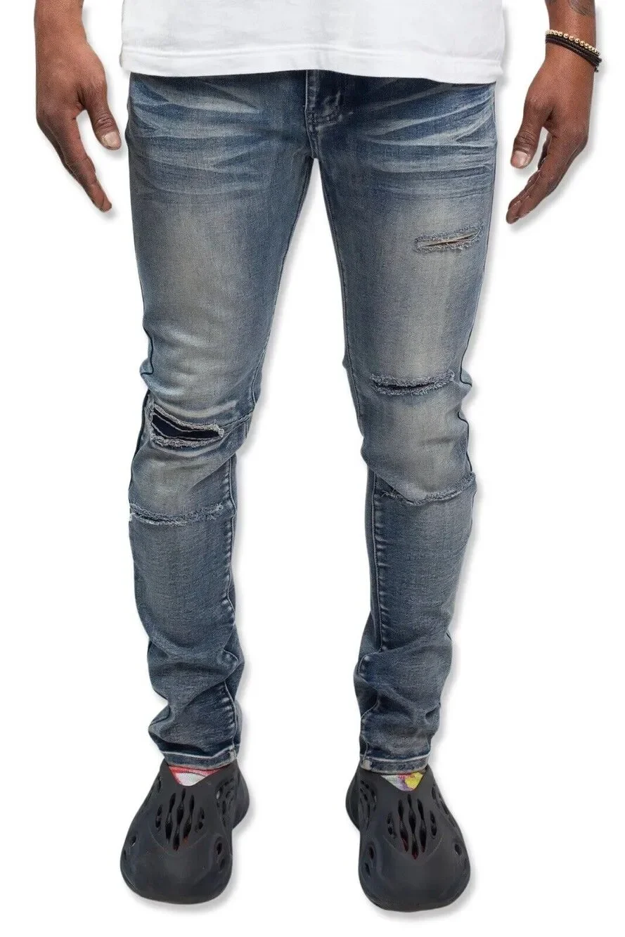 CDMG&Co Caliber Denim Decoy Super Skinny Distressed Jeans Vintage Blue 30 X 32